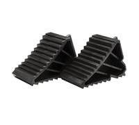 Draper Plastic Wheel Chocks Set of 2-20212 - Heavy-Duty High Grip Stoppers for Cars, Caravans, Trailers