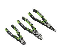 Draper Plier Set Combination Long Nose Side Cut Pliers 3pc Set 28035