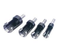 Draper Plug Cutting Set Cutter For Hard & Soft Woods Only 4 Pieces 6mm Shank