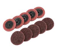 Draper Polycarbide Abrasive Pad Disc 50mm 50mm Medium Pack of 10