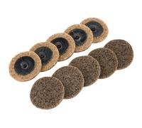 Draper Polycarbide Abrasive Pads, 50mm, Coarse (Pack Of 10) 75625