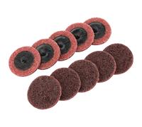 Draper Polycarbide Abrasive Pads, 50mm, Medium (Pack of 10)