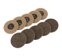 Draper Polycarbide Abrasive Pads, 75mm, Coarse (Pack of 10)