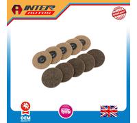Draper Polycarbide Abrasive Pads, 75mm, Coarse (Pack of 10) 75628