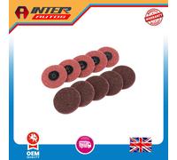 Draper Polycarbide Abrasive Pads, 75mm, Medium (Pack of 10) 75627