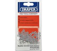 Draper 14013 Rivet Backing Washers 2.4Mm (100 Piece) per card