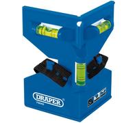 Draper Post Spirit Level | Fence Post Spirit Levelling Tool | Magnetic Pads and Elastic Band | 75042