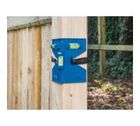 Draper Post Spirit Level | Fence Post Spirit Levelling Tool | Magnetic Pads and Elastic Band | 75042