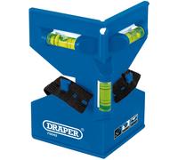 Draper Post Spirit Level | Fence Post Spirit Levelling Tool | Magnetic Pads and Elastic Band | 75042