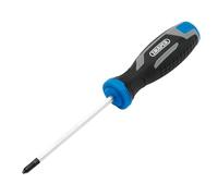 Draper Pound Thru Phillips Soft Grip Screwdriver, PH1 x 100mm - 13443 - Magnetic Tip, CRV Blade