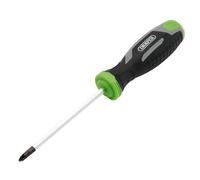 Draper Pound Thru Pozi Soft Grip Screwdriver, Pz1 X 100mm 13447