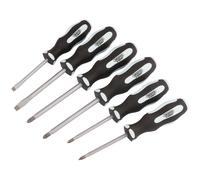 Draper 'Pound Thru' Soft Grip Screwdriver Set (6 Piece) 63590