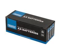 Draper Powerup Ultra Alkaline Aa Batteries (Pack Of 40) 03975