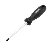 Draper Pozi Hard Grip Screwdriver, PZ1 x 100mm - 13514 - Magnetic Tip, CRV Blade
