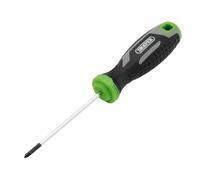 Draper Pozi Soft Grip Screwdriver, PZ0 x 75mm - 13369 - Magnetic Tip, CRV Blade