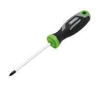 Draper Pozi Soft Grip Screwdriver, PZ1 x 100mm - 13370 - Magnetic Tip, CRV Blade