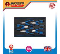 Draper Precision Plier Set in 1-4 Drawer EVA Insert Tray (5 Piece) 63215 63215