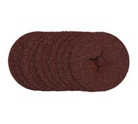 Draper Premium Aluminium Oxide Fibre Sanding Discs 115mm 24 Grit 10 Pieces