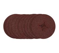 Draper Premium Aluminium Oxide Fibre Sanding Discs 115mm 36 Grit 10 Pieces