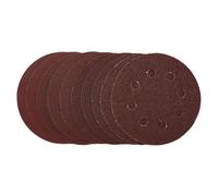 Draper Premium Sanding Discs 115mm Hook & Loop Assorted Grit 10 Pieces