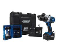 Draper D20 20V Brushless Combi Drill Kit & Draper Expert Impact Screwdriver Bit