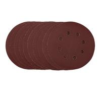 Draper Punched Sanding Discs, 125mm, Hook & Loop, 240 Grit, (Pack Of 10) 54758