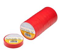 Draper PVC Electrical Insulation Tape Pack of 10 Red 19mm 33m