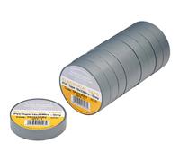 Draper PVC Electrical Insulation Tape Pack of 10 Grey 19mm 33m