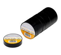 Draper PVC Electrical Insulation Tape Pack of 10 Black 19mm 33m