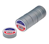 Draper PVC Electrical Insulation Tape Pack of 10 Grey 19mm 20m