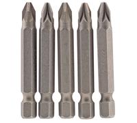 Draper PZ Type Insert Bit, 1/4" Hex, 50mm Long, No.2 (Pack of 5)