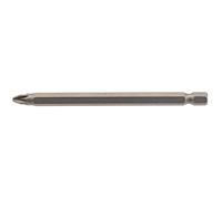 Draper PZ Type Screwdriver Insert Bit 1/4" Hex 100mm Long No.2 1 Pieces Grey