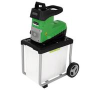 Draper Quiet Garden Shredder,low Speed High,torque Blade, 45mm Cutting Capacity, 60L Collection Box & Reverse Function