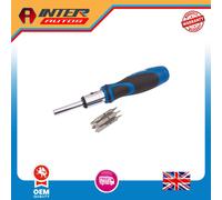 Draper Ratchet Screwdriver and Bit Set (13 Piece) 43640