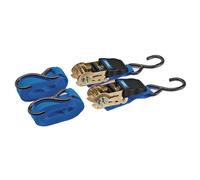 Draper Ratchet Tie Down Straps, 4.5M X 25mm, 225Kg (2 Piece) 92769