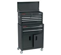 Draper RCTC6/BK 24in Combined Roller Cabinet and Tool Chest with 6 Drawers