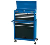 Draper RCTC8B Blue Combination 2 Drawer Roller Cabinet & 6 Drawer Chest