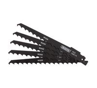 Draper RECIP SAW BLADE 5PCS - S617K 43066 Reciprocating Saw Blades for Wood and Plastic Cutting