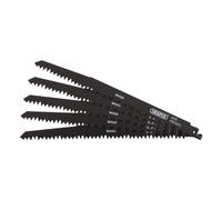 Draper Reciprocating Saw Blades for Wood Cutting, 240mm, 5tpi (Pack of 5)