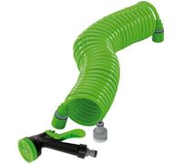 Recoil Hose with Spray Gun and Tap Connector, 10m