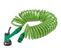 Recoil Hose with Spray Gun and Tap Connector, 10m