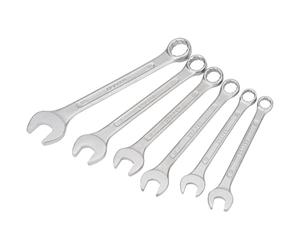 Draper Redline 10 to 17mm Combination Spanner Set | 6 Piece Chrome Vanadium Steel Hand Tools | Metric Manual Plated Tools | 68479