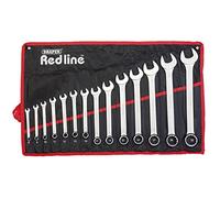 Draper Redline 14 Piece Combination Spanner Set - 80931 - Metric Chrome Plated Tool Kit