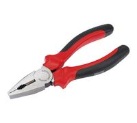 Draper Redline 160mm Combination Pliers | Soft Grip Hand Tools Kit | Carbon Steel Tempered Tool | Hardened Jaws & Cutting Edges | 67925