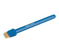 Draper Redline 200x25 mm Scutch Holding Chisel | Octogonal Shank Hand Tools | Impact Resistant Soft Grip | Comb Scutch | 71269