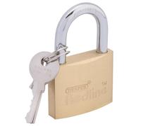 Draper Redline 68022 38 mm Brass Cylinder Padlock , Blue