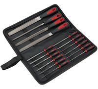 Draper Redline 68904 File Set (16-Piece), Red/Black