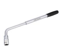 Draper Redline® 1/2" 17 x 19mm Square Drive Wheel Nut Wrench | 365 to 550mm Extendable Handle | Carbon Steel Socket Reversible | 67641