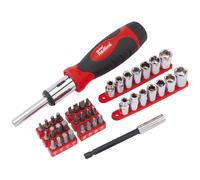 Draper Redline Ratcheting Screwdriver Socket and Bit Set (40 Piece)