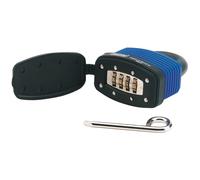 Resettable 4 Number Combination Laminated Steel Padlock and Bumper, 48mm